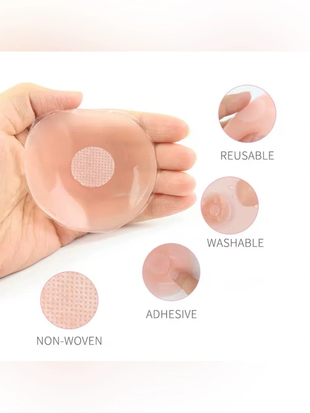 Boob Tape and Nipple Covers Set in Nude